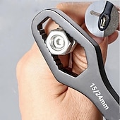 abordables Outillage à Main-1pc 3-24mm clé à double tête multifonctionnelle, outils ménagers universel auto-serrant réglable clé en forme spéciale outils à main portables