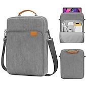 baratos Bolsas, estojos e luvas para laptop-bolsa de ombro para laptop capa para tablet compatível com macbook air pro hp dell lenovo asus chromebook capa para notebook bolsa de viagem bolsa de transporte capa para laptop com alça