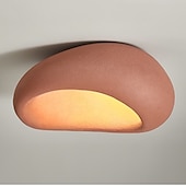 olcso Tompítható mennyezeti lámpák-ovális kreatív mennyezeti lámpabúra, modern wabi-sabi stílusú mennyezeti lámpa, elegáns északi nappali mennyezeti csillár, minimalista mennyezeti lámpa