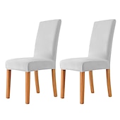 cheap Dining Chair Cover-2 Pcs Dining Chair Cover Burgundy Velvet Stretch Chair Seat Slipcover Spandex with Elastic Bottom Protector for Dining Room Wedding Ceremony Durable Washable