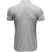 voordelige Klassieke polo voor heren-Voor heren Golfshirt gebreide polo Casual Dagelijks Polo kraag Klassieke boord Korte mouw Zakelijk Klassiek Effen Kleur Effen Knoop voorzijde Zomer Lente Herfst Normale pasvorm Zwart Wit Rood