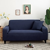 baratos Cobertura de Sofa-capas elásticas para sofá, capa de sofá secional cor de vinho para cães, capas para sofá de dois lugares, em forma de L, 3 lugares, em forma de U, poltrona, protetor de sofá lavável, macio e durável