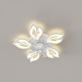 cheap Ceiling Fan Lights-LED Ceiling Fans Dimmable with Remote Contral Flower Design Flush Mount Ceiling Lamp Acrylic Lampshade Chandelier Bedroom Living Room