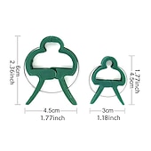 رخيصةأون ملحقات العناية بالنباتات-20 قطعة مقاطع دعم النبات زهرة و كرمة حديقة الطماطم مشابك دعم نباتات لدعم السيقان تنمو الكروم تستقيم التسلق