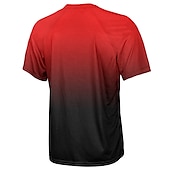 voordelige Heren shirts-Voor heren Downhill Jersey Korte mouw Geel Rood Blauw Grafisch Fietsen Shirt Ademend Sneldrogend Polyester Sport Grafisch Grappig Kleding