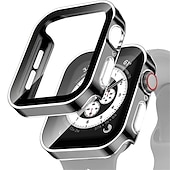Χαμηλού Κόστους Smartwatch Θήκη-Θήκη ρολογιού με προστατευτικό οθόνης Συμβατό με Apple Watch Ultra 49mm / Series 8 7 41mm 45mm / Series 6 5 4 SE 40mm 44mm Ανθεκτική σε πτώσεις Σκληρός υπολογιστής Παρακολουθήστε Κάλυμμα