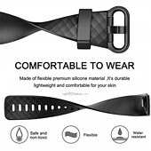 abordables Correas de reloj Fitbit-Ver Banda para Fitbit Charge 4 / Charge 3 / Charge 3 SE Silicona Reemplazo Correa Suave Ajustable Transpirable Correa Deportiva Pulsera