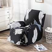cheap Recliner Chair Cover-Stretch Recliner Cover Recliner Covers 1 Seater Armchair Couch Slipcover with Elastic Loop, Anti-cat Scratch Furniture Protector for Kids, Pets, Dogs, Cats