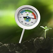 billige plantepleietilbehør-kompost jord hagearbeid termometer superlangt rustfritt stål sonde gjødsel test termometer 50cm