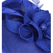 abordables Tocados-Fascinators Sombreros Tocados Sinamay Formal Boda El derby de Kentucky Carrera de caballos Iglesia Elegante Glamouroso Retro Con Pluma Celada Sombreros