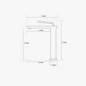 cheap Classical-Basin Sink Mixer Faucet Brass, Tall/Short Bathroom Tap Single Handle One Hole Deck Mounted with Cold Hot Hose Bath Taps Vessel Water Tap