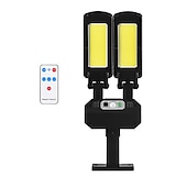 economico Lampioni-lampione solare per esterni lampada da parete a doppia testa con 3 modalità impermeabile sensore di movimento pir illuminazione di sicurezza per giardino patio portico garage 1pz