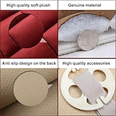 cheap Car Seat Covers-Plush Plaid Thicken Warm Car Seat Cushion Pad Car Seat Protector Car Front Rear Seat Covers For Car SUV Truck Car Accessories