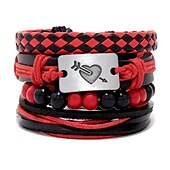 economico Accessori indossabili-set di combinazioni di braccialetti intrecciati da uomo accessori in lega gioielli fai da te