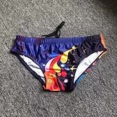 preiswerte Herren Badehosen-Herren 1 Stück Badehosen Bademode Grundlegend 85% Polyester 15% Elasthan Niedrig Blau Rot Rosa