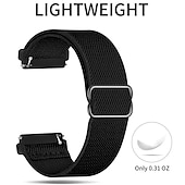 Χαμηλού Κόστους Ζώνες ρολογιών Garmin-Παρακολουθήστε το συγκρότημα για Γκάρμιν Forerunner 265 255 Active 5 Venu 3 2 Plus Vivoactive 4 3 Vivomove Sport Approach S42 S40 20mm 22mm Νάιλον Αντικατάσταση Λουρί 20mm 22mm Ελαστικό Sport Loop