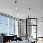 billige Pendellys-led pendel 2/3/4m liner design 1-lys 4000lm minimalistisk design pendel for spisestue, soverom, stue