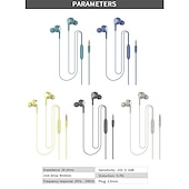 baratos Auscultadores intra-auriculares com fio-S03 Eeadphone de ouvido com fio No ouvido USB com fio Estéreo O som ao Redor Microfone Embutido para Apple Samsung Huawei Xiaomi MI Ginástica Uso Diário Viajar Celular Negócios de Escritórios