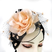 economico Fascinator-Fascinatori  Cappelli  Copricapi con floreale 1PC Occasione speciale  Ladies Day  Copricapo Melbourne Cup per un&#039;ottima impressione Fascinatori del Derby Giornata di corsa Vestito 2025