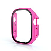 economico Cover per smartwatch-Custodia per orologi con protezione per lo schermo Compatibile con Apple Watch Ultra 49mm / Series 8 7 41mm 45mm / Series 6 5 4 SE 40mm 44mm / Series 3 2 1 38mm 42mm Resistente agli urti PC rigido