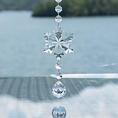 economico Acchiappasogni-Fiocco Di Neve Acchiappasogni Di Cristallo Acchiappasole Campanelli Eolici Regalo Fatto A Mano Campanelli Eolici Ornamento Da Appendere A Parete Decorazioni Per Esterni