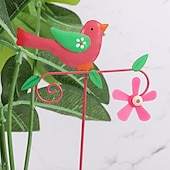 baratos Espanta-espíritos-1pc sinos de vento de flor de metal inserções de decoração micro-paisagem recortes de jardim moído para decoração de jardim de varanda de janela
