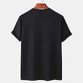 ieftine tricouri pentru bărbați mărimi plus-Bărbați Mărime Plus Tricou Mare si inalt Imprimeu Grafic Crewneck Imprimeu Mânecă scurtă Șic Stradă Stilat Casual Topuri În aer liber Ieșire Topuri