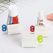 preiswerte Badezimmer-Organizer-3 stücke roll zahnpasta quetsche tube quetscher zahnpasta spender halter zahncreme bad manuelle spritze spender