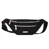 olcso univerzális telefontáska-oxford textil fanny pack, női nagy kapacitású deréktáska