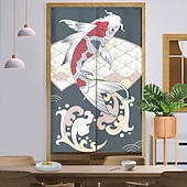 Недорогие Дверные чехлы-Кухонные шторы, дверные шторы, декор гобелена, японские дверные шторы noren, перегородка для крыльца, гостиной, офиса, спальни, патио