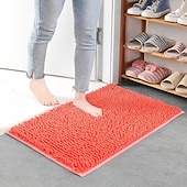 economico Tappeto bagno assorbente-tappetino da bagno in ciniglia tappeto da bagno antiscivolo, tappetini antiscivolo zerbino tappeto da bagno antiscivolo tappeti da cucina zerbini tappetino per soggiorno, bagno