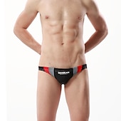 preiswerte Herren Badehosen-Herren Bademode Badehosen Elastische Taille Farbblock Atmungsaktiv Weich Outdoor Casual Täglich Hawaiianisch Stilvoll Schwarz Weiß Mikro-elastisch