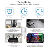 preiswerte Stromversorgung-tuya wifi smart plug funktioniert mit alexa google zur sprachsteuerung mini smart outlet plug mit timer-funktion kein hub erforderlich