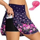abordables Pantalones, shorts y faldas de mujer-Mujer Graphic Flores Botánica Falda-short Ciclismo Bicicleta Vestidos Prendas de abajo Ajuste de carrera MTB Bicicleta Montaña Ciclismo Carretera Deportes Almohadilla 3D Ciclismo Secado rápido