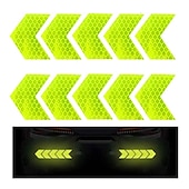 abordables Decoración y protección de la carrocería-10 unidades/juego de pegatinas autoadhesivas de colores surtidos para coche, cinta de señal de flecha reflectante autoadhesiva
