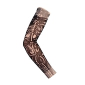 billiga Armvärmare, benvärmare och skoskydd-1 st. Cykelhylsor Armwarmers UV-skydd för kylarm med UV-skydd UV-resistent Snabb tork Cykel Mörkgrå Svart Brun Elastan för Unisex Vuxna Utomhusträning Cykling / Cykel