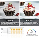 お買い得  LEDボール型電球-6個のled電球 g9 88ledランプ ac 220v電球 smd2835 ledスポットライトシャンデリア照明 ハロゲンランプe14