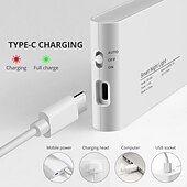 cheap Sensor Night Lights-LED Night Lights Motion Sensor USB Rechargeable Linkage Induction Wireless Night Light Kitchen Cabinet Corridor Night Lamp for Bedroom Home Staircase Passageway Lighting