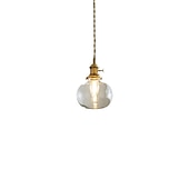 economico Luci a sospensione-lampada a sospensione a led isola luce 1-luce 15 cm lampada a sospensione in vetro rame led elegante design singolo isola luci ristorante in stile moderno negozi / caffè luci soggiorno