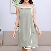 baratos Toalhas-plus size 80-180 catties pode usar toalha de banho sling roupão de banho feminino saia de banho espessa adulto do que algodão puro absorvente