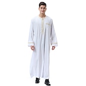 رخيصةأون عربي مسلم-رجالي رداء - روب ثوب / جبة ديني سعودي عربي العربية مسلم رمضان بالغين / قمصان الرضعثوب الراقص