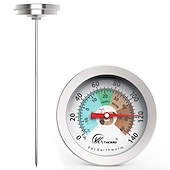 billige plantepleietilbehør-kompost jord hagearbeid termometer superlangt rustfritt stål sonde gjødsel test termometer 50cm
