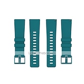billiga Fitbit klockband-Smart Watch-band för Fitbit Versa 2 / Versa Lite / Versa SE / Versa Mjuk silikon Smart klocka Rem Justerbar Andningsfunktion Klassiskt lås Sportband Ersättning Armband
