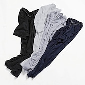 billige Casual T-skjorter for menn-Herre T skjorte Fukttransporterende skjorter Kortermet Crew-hals Sommer عادي Mote Fritid Pustende Netting Gate Ferie Strand Svart Hvit Navyblå Topp T-skjorte for menn