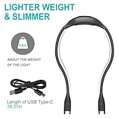 cheap Reading Lights-LED Neck Reading Lights Book Lights Flexible Handsfree Hug Reading Lamp Novelty Led Night Light Flashlight