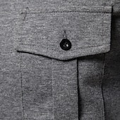 abordables Polo clásico para hombre-Hombre Camisetas polo Polo de algodón Casual Deportes Clásico Manga Corta Básico Cómodo Plano Bolsillo Botones Verano Ajuste regular Negro Blanco Gris Camisetas polo