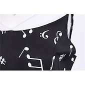 ieftine Rochii-Retro / vintage 1950 Rochie de epoca Rochie leagăn Rochie Flare Note muzicale Pentru femei Carnaval Mascaradă Casul / Zilnic Petrecerea Burlăcițelor Adulți Rochie Rochii de acasă
