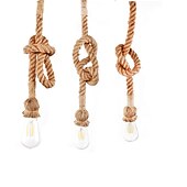 economico Luci Isola cucina-lampada a sospensione in corda di canapa vintage 1 testa 1,5 metri base e26/e27, lampada a sospensione in corda di canapa retrò lampada da soffitto vintage stile retrò per illuminazione bar ristorante sala da pranzo ， lampadina non inclusa