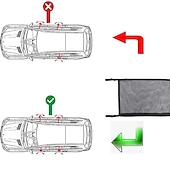 رخيصةأون منظمو السيارات-suv سيارة سقف تخزين صافي جيب شبكة مزدوجة الطبقة حقيبة سقف السيارة الداخلية شبكة البضائع شبكة تنفس حقيبة شبكية تستيف السيارات ترتيب السفر رحلة طويلة التخييم الملحقات الداخلية