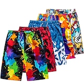 abordables maillot de bain boxer homme-maillot de bain pour hommes short de plage à séchage rapide cordon de serrage léger avec taille et poches élastiques